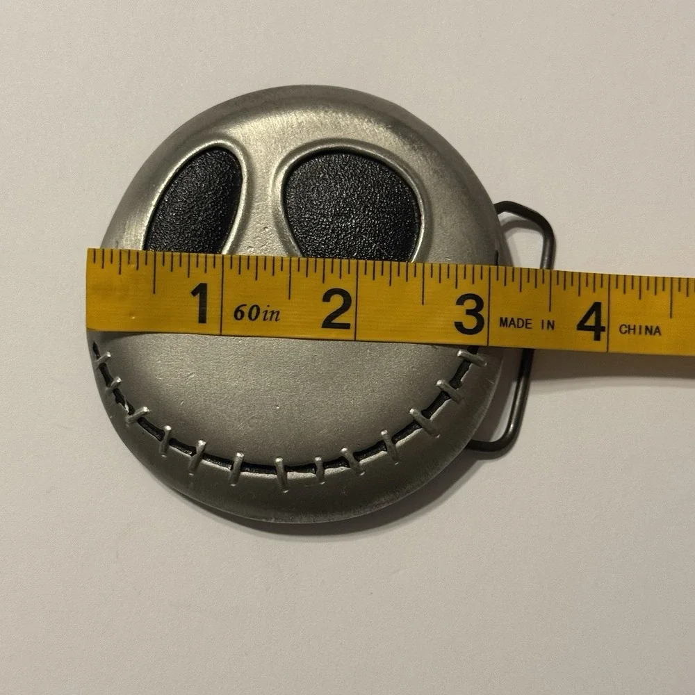 Belt Buckle Nightmare‎ Before Christmas Jack Skellington Metal Silver